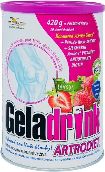Geladrink Artrodiet Nápoj jahoda 420 g