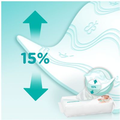 Pampers Sensitive Detsk istiace obr sky 12x56 12 x 56 ks