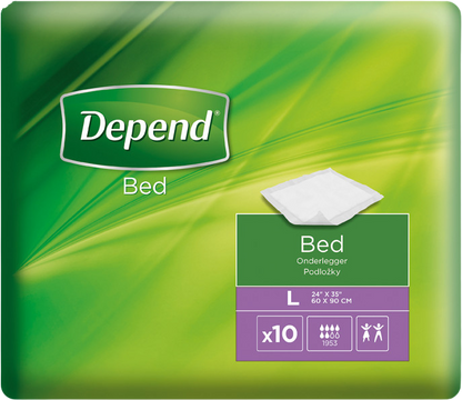 Depend Podložka large 60 x 90 cm podložka absorbčná 10 ks