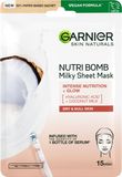 Garnier Vyživujúca textilná maska s kokosovým mliekom Nutri Bomb Skin Naturals 28 g