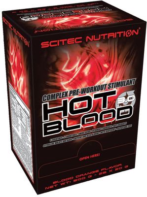 SciTec Nutrition Hot Blood 3.0 BOX 25 sachet orange juice 25 ks