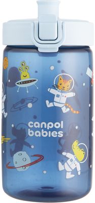 Canpol babies Fľaša pre deti JUNIOR modrá 400 ml