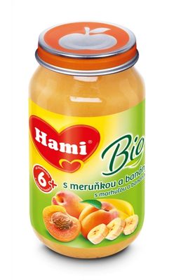 Hami PRÍKRM Ovocný marhuľa banán 1x200 g