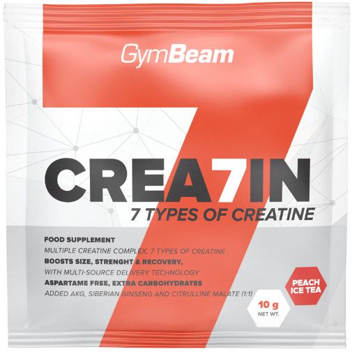 GymBeam Kreatín Crea7in, broskyňa ľadový čaj 10 g