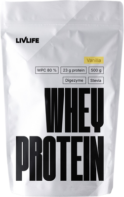 Livlife WHEY proteín vanilka 500 g