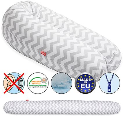 Scamp Kojaci vankúš zig zag sivobiely