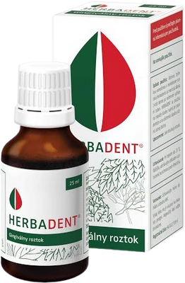 Herbadent Masážny roztok 25 ml