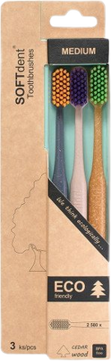 SOFTdent ECO zubná kefka medium 3 ks
