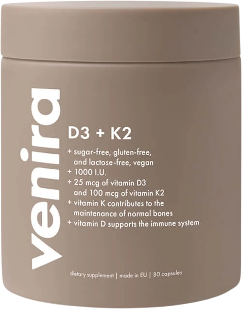 Venira vitamín D3+K2 80 kapsúl