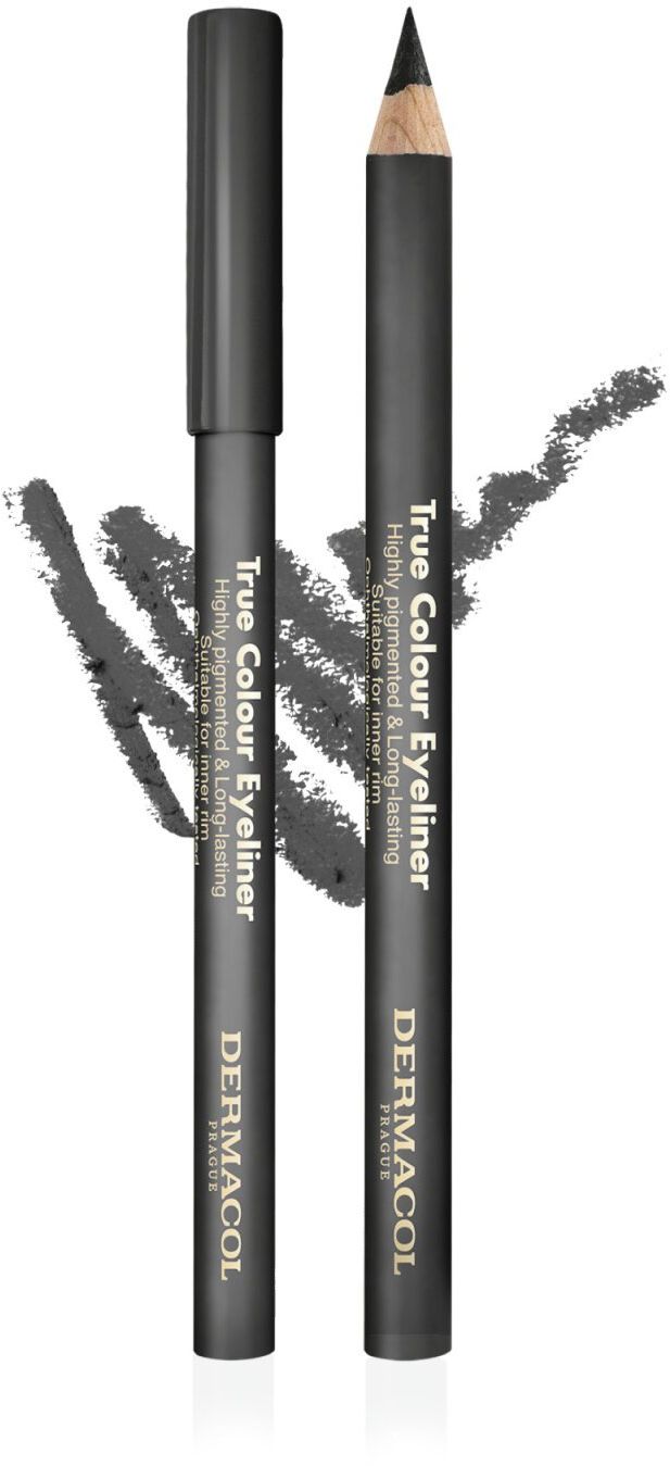 Dermacol True colour drevená ceruzka na oči - Grey 4 g