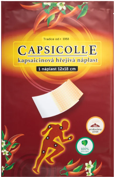 Capsicolle Kapsaicínová hrejivá náplasť 12 x 18 cm