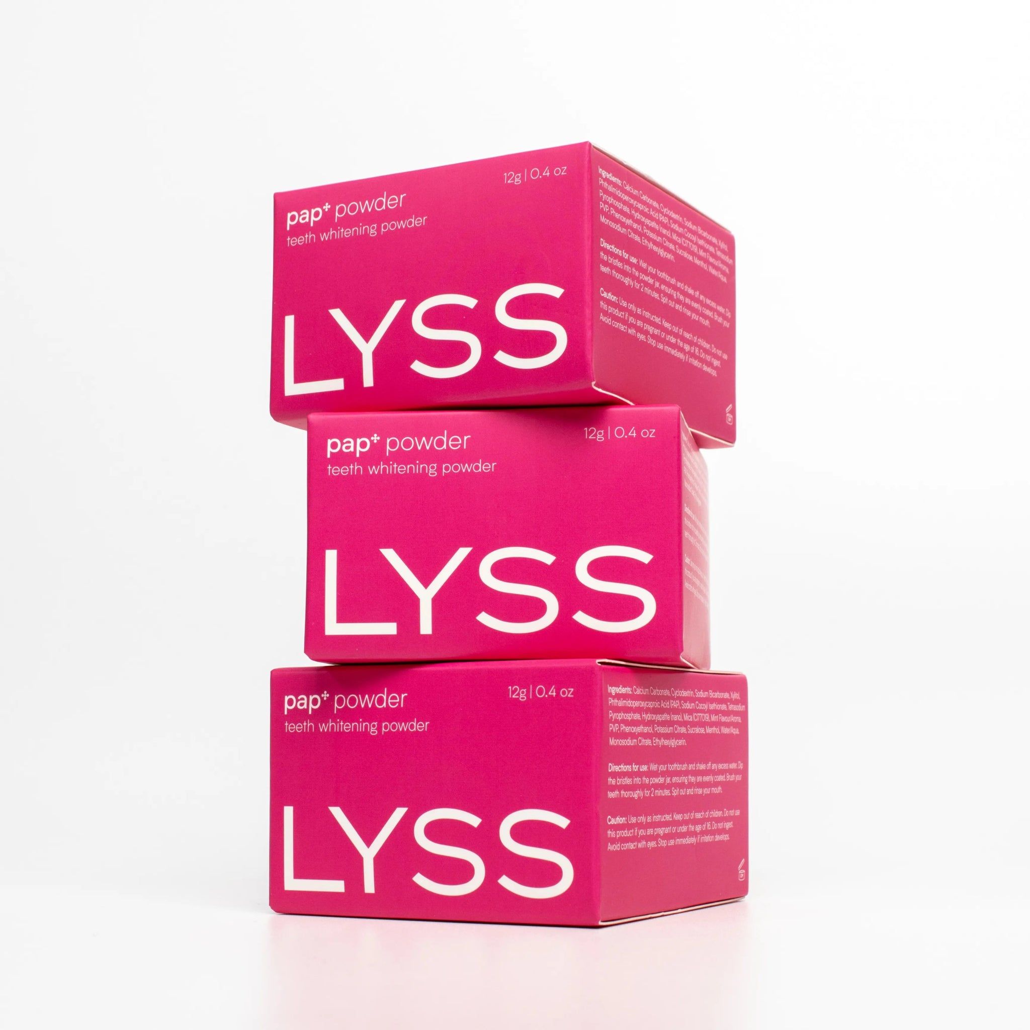 Lyss PAP+ Bieliaci púder na zuby 12 g