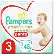 Pampers Premium Care Pants S3, 6-11 kg 48 ks