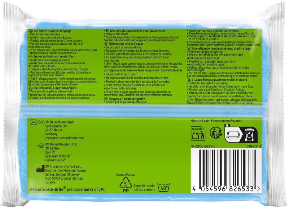 3M Nexcare Scotch-Brite® Delicate Ultra nepoškriabajúce hubky 2 ks
