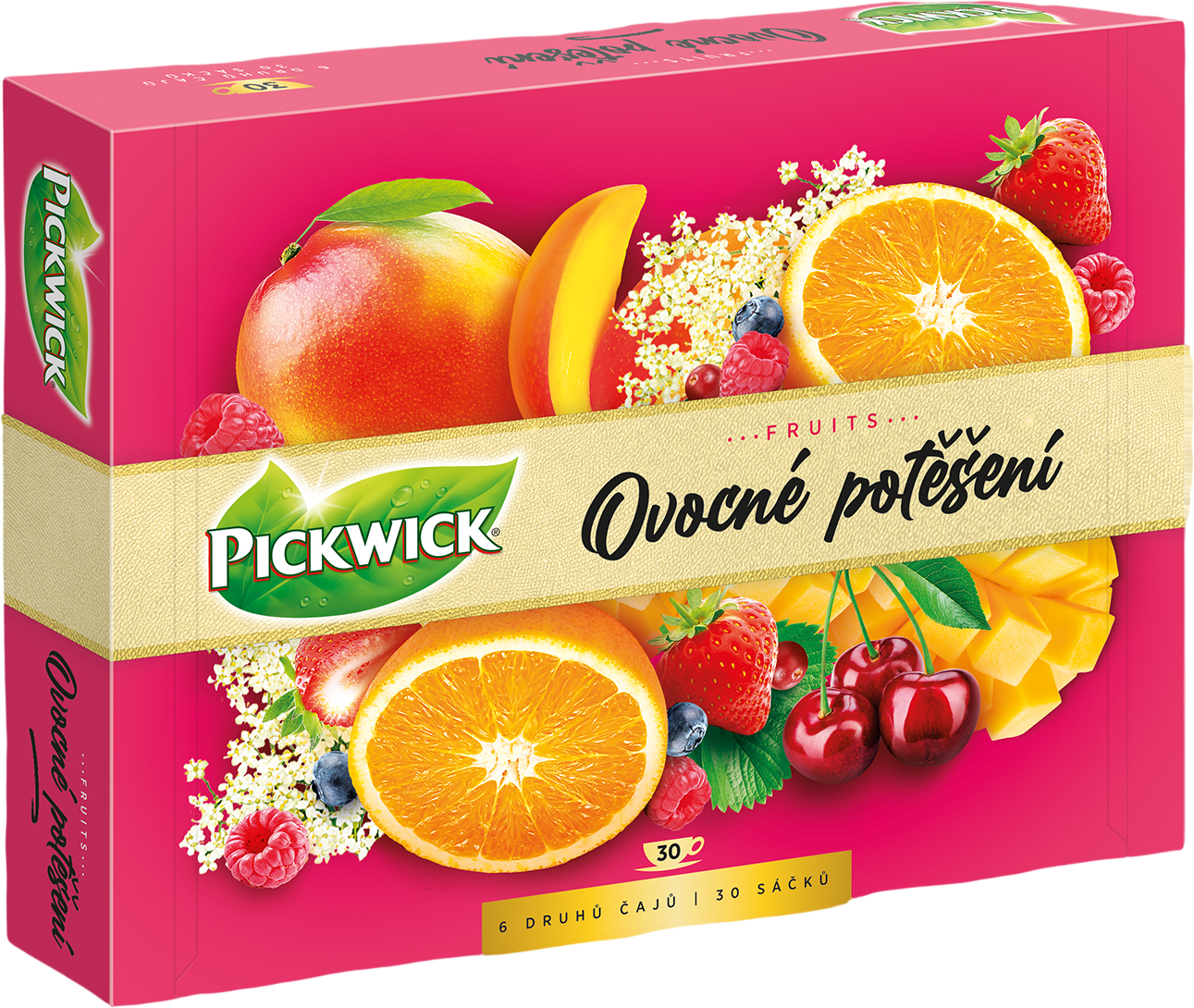 Pickwick Ovocné potešenie - Kolekcia ovocných čajov 30 x 58 g