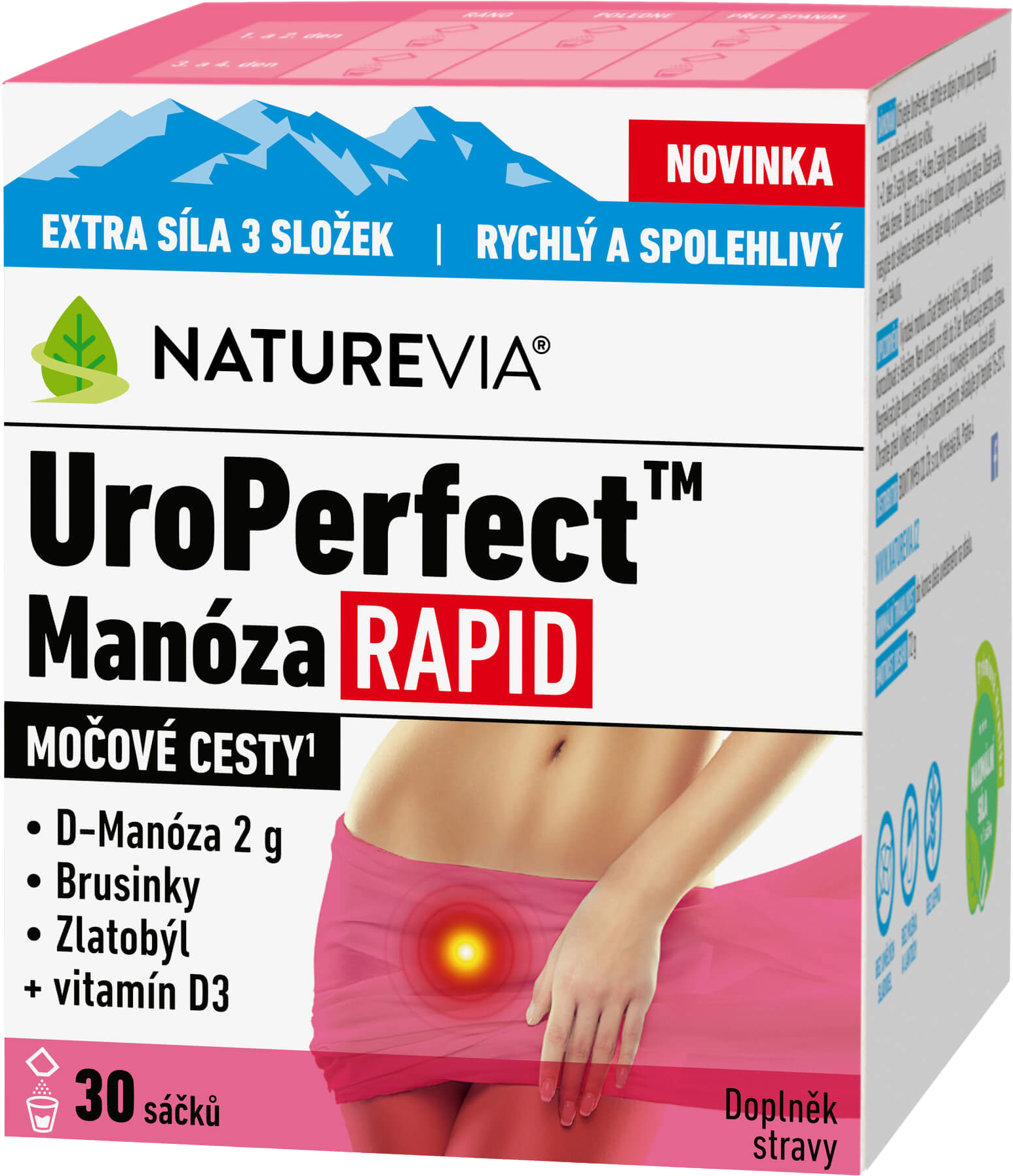 NatureVia UroPerfect Manóza RAPID 30 vrecúšok