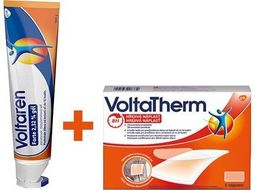 Voltaren Forte 2 32 % gél 180 g+VoltaTherm hrejivá náplasť na úľavu od bolesti 5 ks