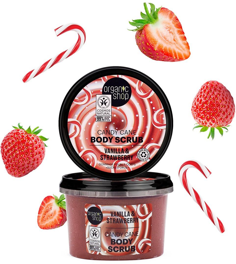 Organic Shop Telový peeling Cukrová palička 250 ml