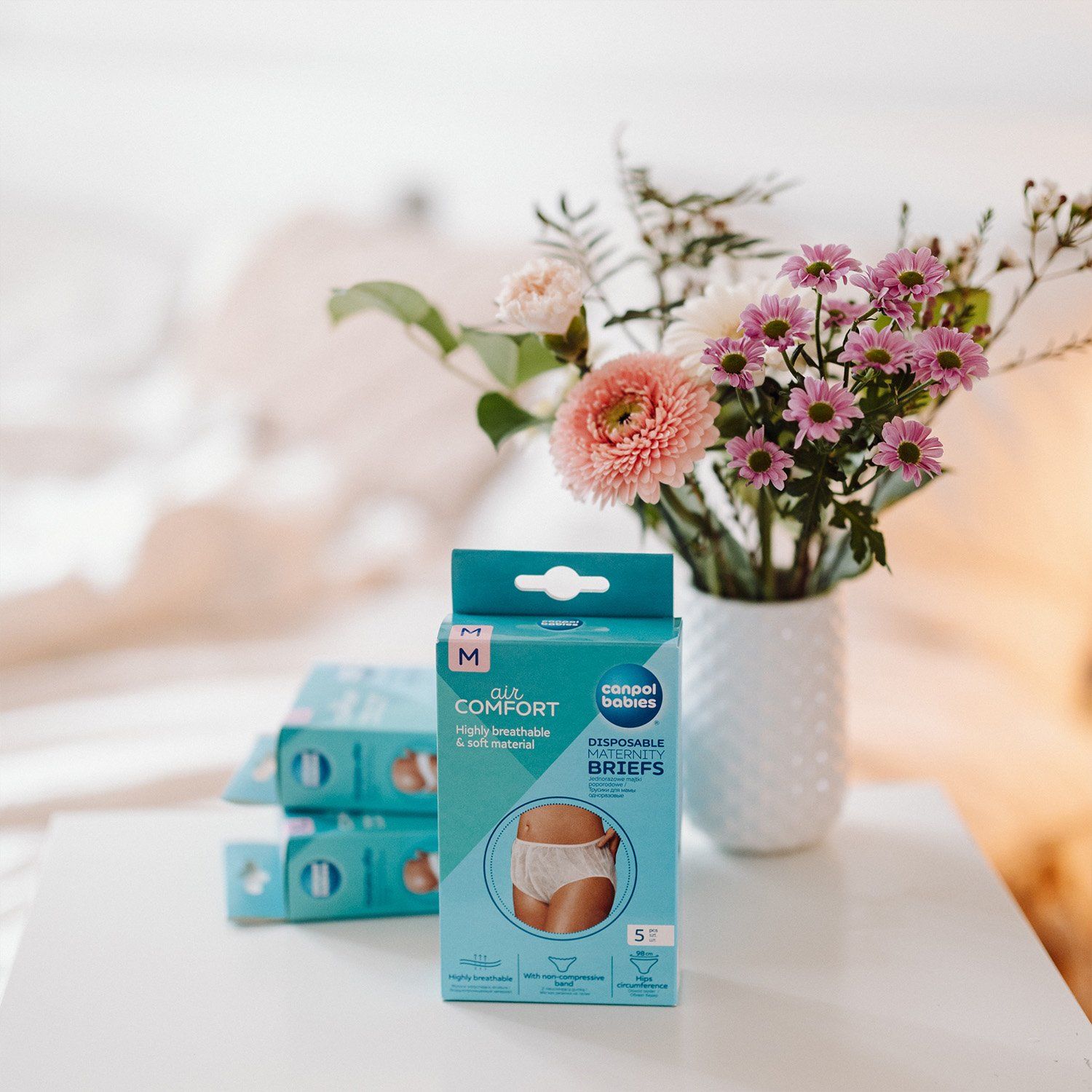 Canpol babies Jednorazové materské nohavičky M 5 ks