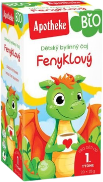 Apotheke Bio Detský bylinný čaj feniklový 20 x 1.5 g