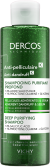 Vichy Dercos anti-pelliculaire Šampón proti lupinám s peelingovým efektom, na mastné vlasy 250 ml