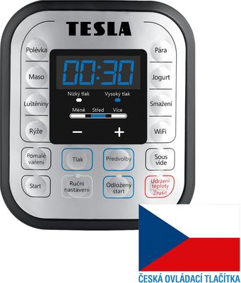Tesla EliteCook K70 WiFi Duo - multifunkčný elektrický tlakový hrniec a teplovzdušná fritéza