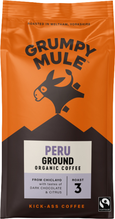 Grumpy Mule BIO Peru SCA 84+ mletá káva Arabica 200 g