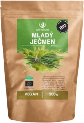 Allnature Mladý jačmeň prášok BIO 200 g