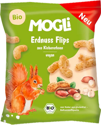 MOGLi BIO arašidové chrumky 30 g