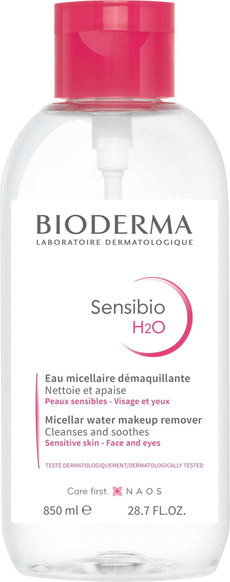 Bioderma Sensibio H2O micelárna voda pre citlivú pleť pumpa 850 ml