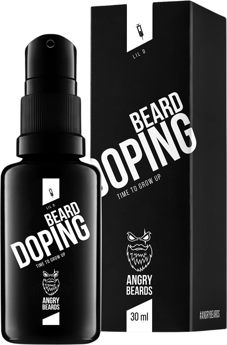 Angry Beards Beard Doping Prípravok na rast fúzov (mesačná kôra) 30 ml