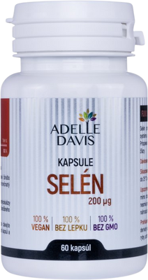 Adelle Davis Selén 200 mcg 60 kapsúl