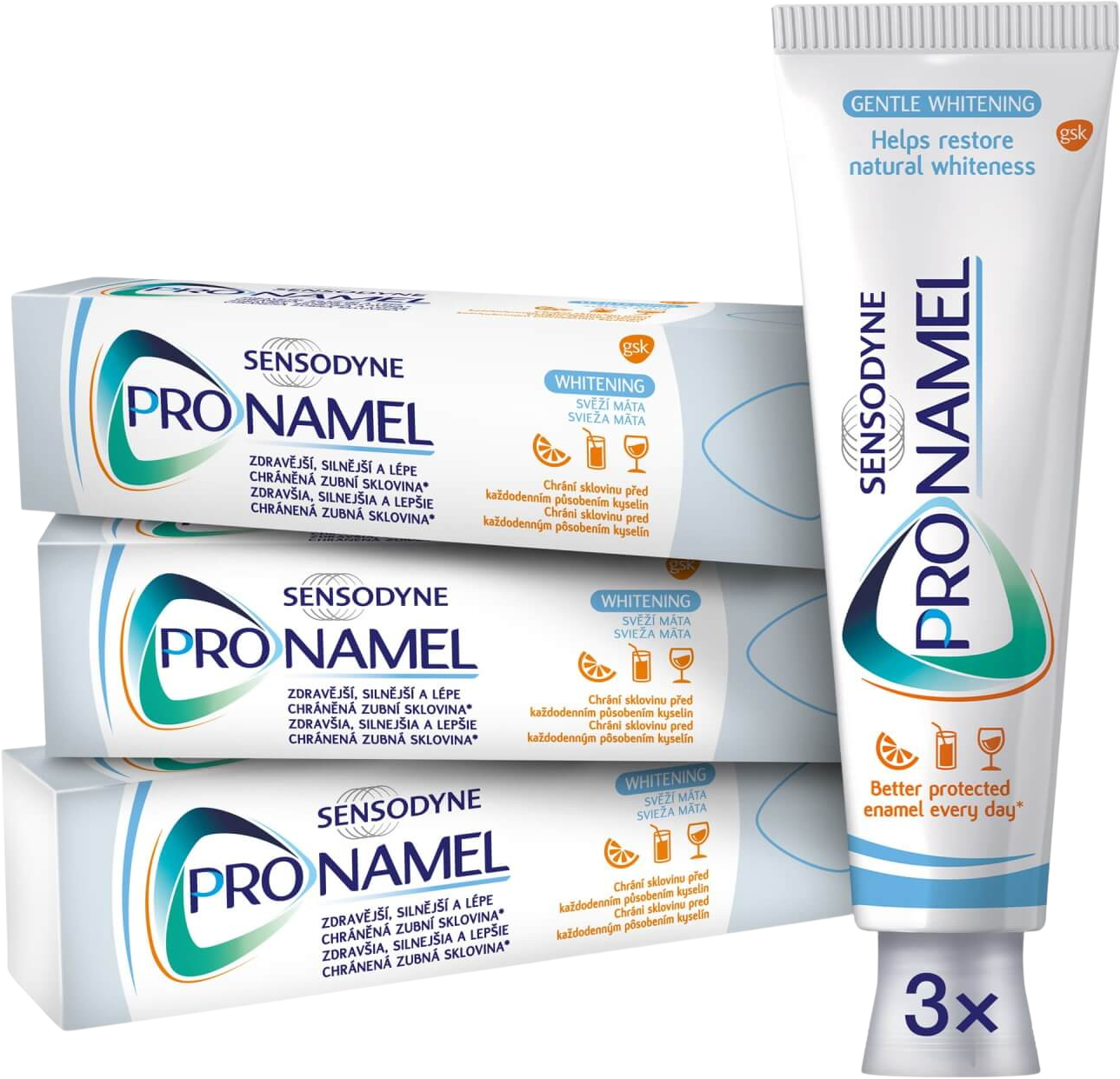 Sensodyne Pronamel Whitening zubná pasta 3 x 75 ml