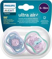 Philips Avent Cumlík Ultra air obrázok 6-18m dievča (more) 2 ks