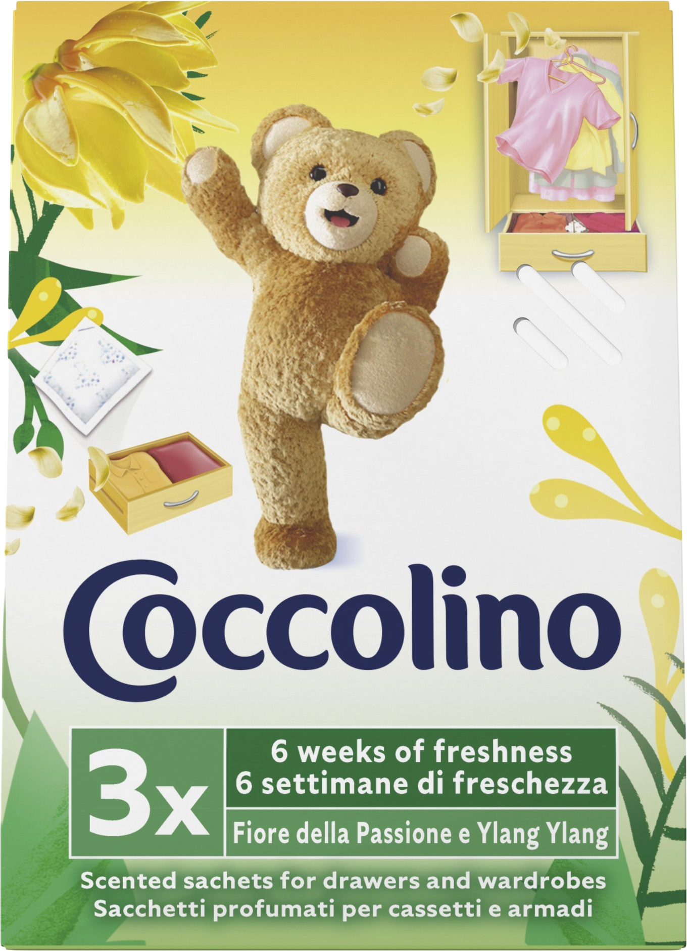 Coccolino vonné vrecká passion fruit 3 ks