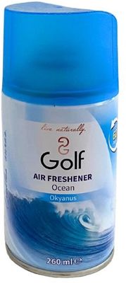 Golf Náhradná náplň do automatického strojčeka - osviežovač Ocean 260 ml