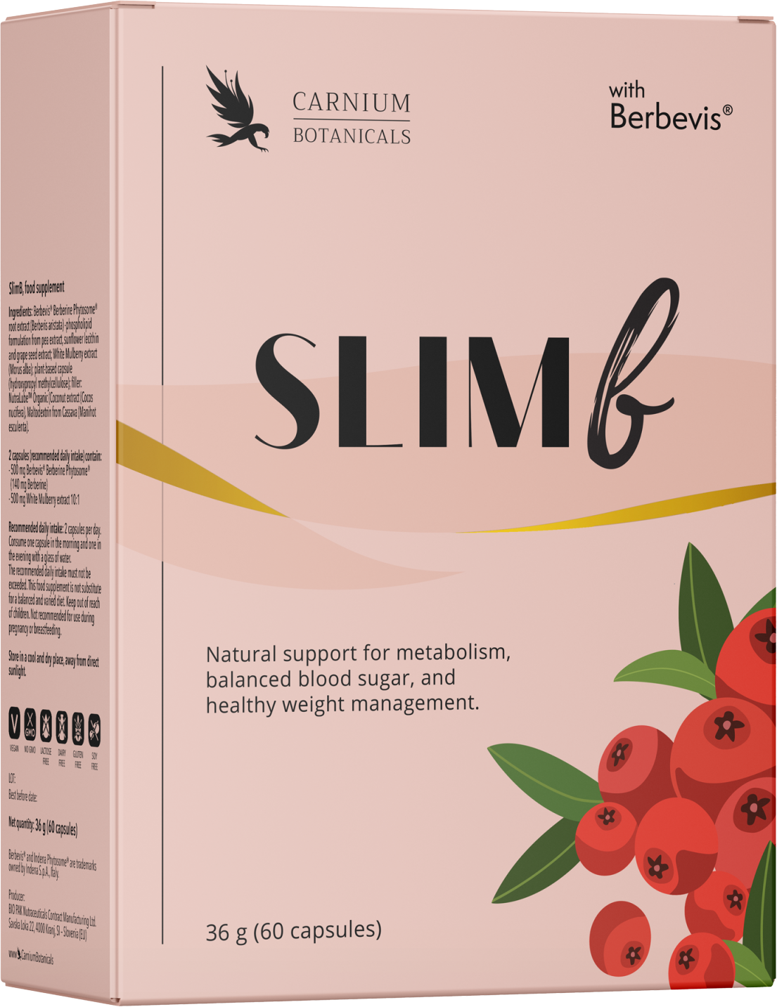 Carnium Botanicals SlimB 60 kapsúl