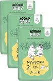 Moomin baby 2 Newborn 3–6 kg, mesačné balenie eko plienok 168 ks