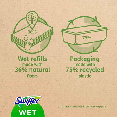 Swiffer Náhradné vlhčené utierky s Citrus fresh vôňou 20 ks