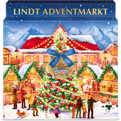 Lindt Vianočný kalendár adventné trhy 304 g