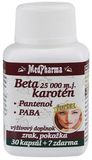 MedPharma Betakarotén 25 000 m.j.+Pantenol+PABA 30 kapsúl