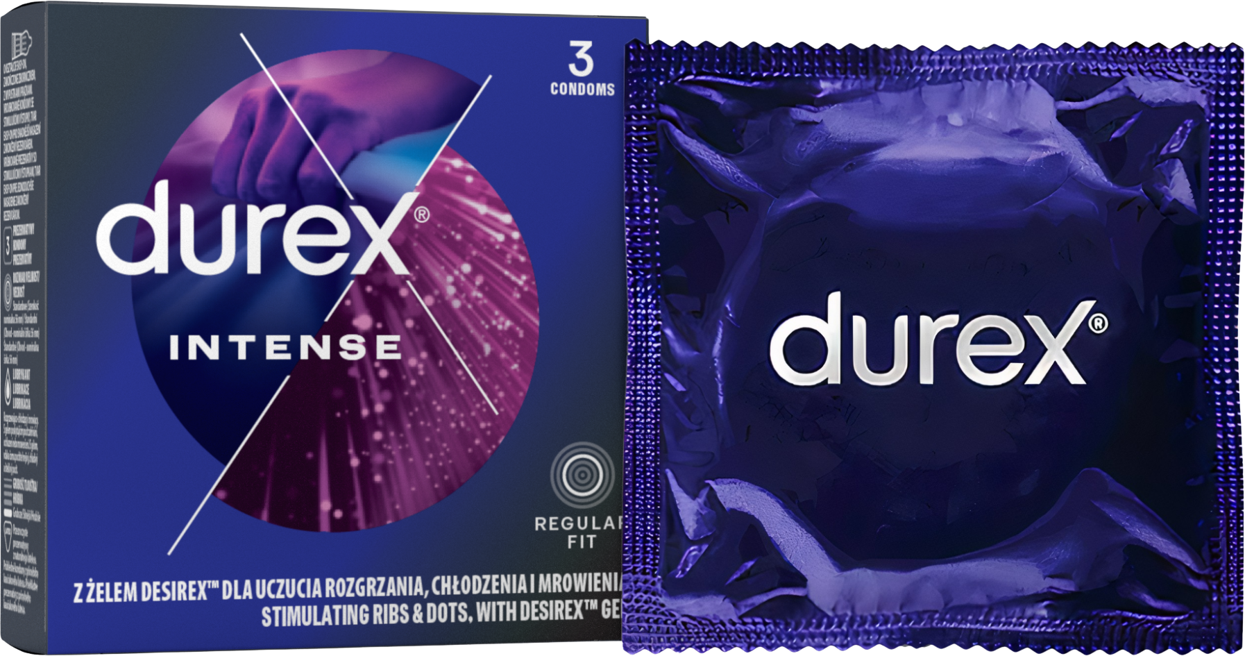 Durex Intense Orgasmic Kondómy 3 ks