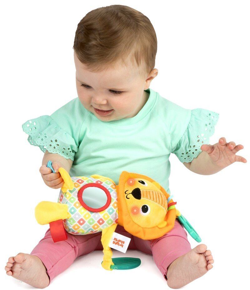 Bright Starts Hračka s melódiou na C krúžku lev Huggin' Lights ™0m+