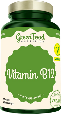 GreenFood Nutrition Vitamin B12, 90 kapsúl