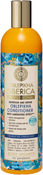 Natura Siberica Rakytnikový balzam pre normálne a mastné vlasy - Výživa a obnova 400 ml