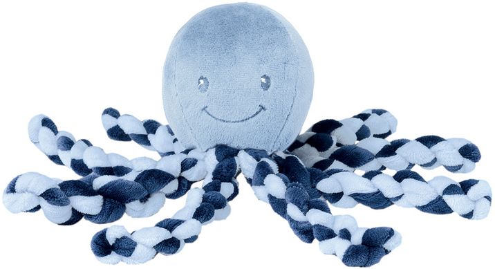 Nattou Prvá hračka bábätka chobotnička PIU PIU Lapidou navy blue 0m+