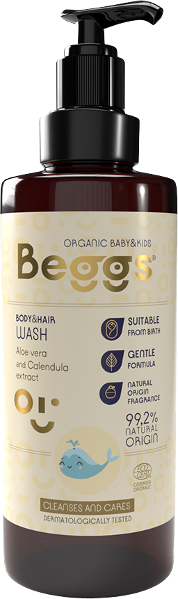 Beggs Detský sprchový gél na telo a vlasy 200 ml