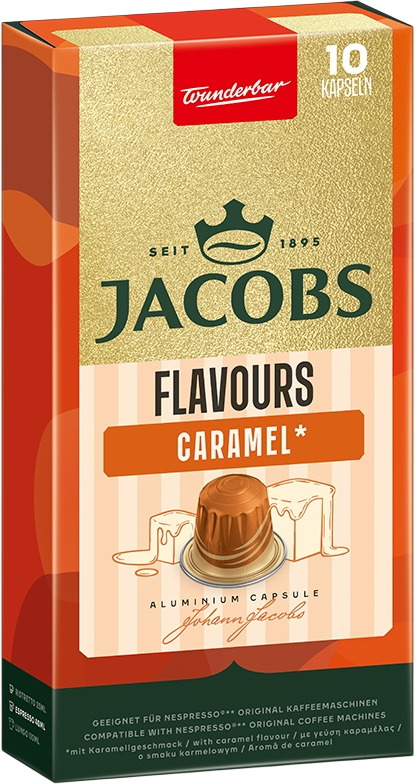 Jacobs Flavours Caramel kapsuly pre Nespresso®* Original kávovary 10 kapsúl