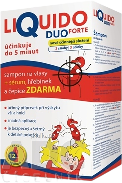 LiQuido DUO FORTE proti všiam šampón + zadarmo 200 ml