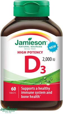 Jamieson Vitamín D3 2000IU 60 tabliet